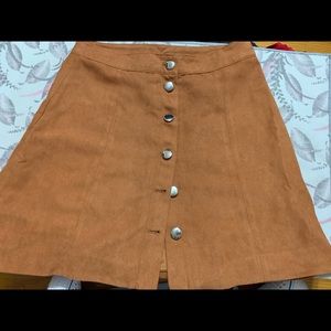 H&M button up skirt